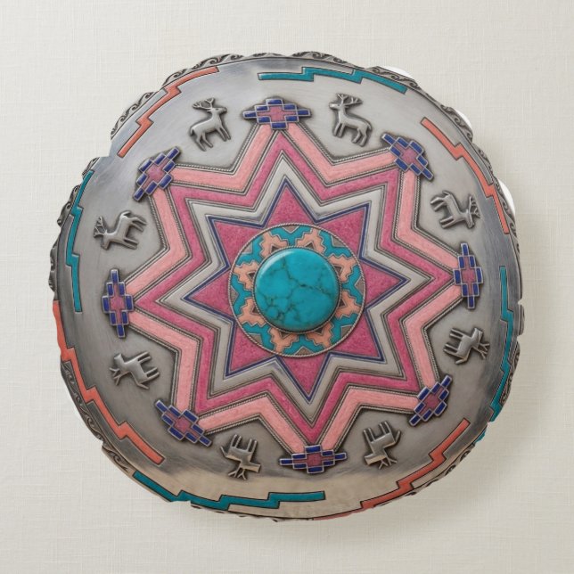 Coussin amulette "Gardien de la steppe" (Devant)