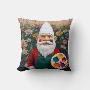 Coussin Amusant artiste Gnome : Chef-d'oeuvre de la fête d