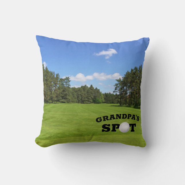 Coussin Amusant cadeau de golf grand-père de l'oreiller à  (Recto)