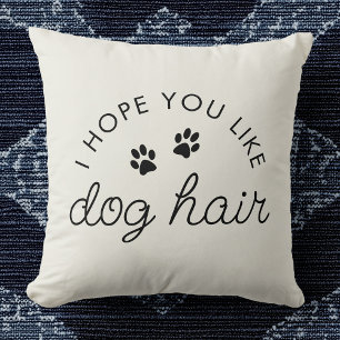 Coussin Amusant Chien Amant Chien Cheveux Animateur Maman