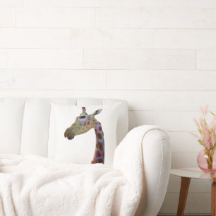 Coussin Amusant coloré Giraffe Jeu d'oreiller