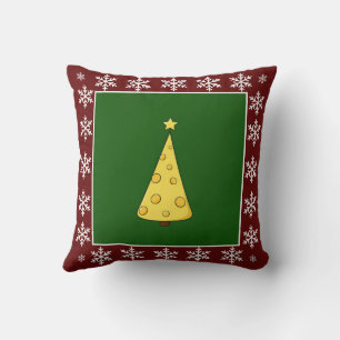 Coussin Amusant Cute tendance Fromage élégant Arbre de Noë