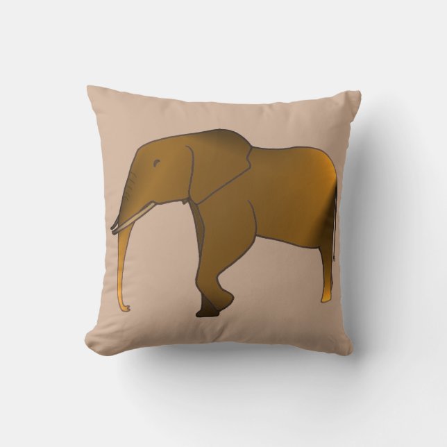 Coussin Amusant Eléphant moderne tendance à lancer oreille (Recto)