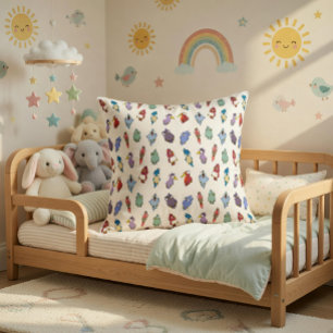 Coussin Amusant et coloré décoratif