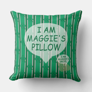 Coussin Amusant et fantaisie personnalisable 4 feuilles Cl