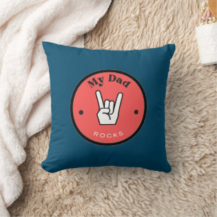 Coussin Amusant ! Jetez l'oreiller - Mon papa ROCHE !