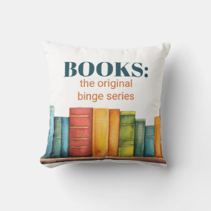 Coussin Amusant Lecteur de livre de lecture