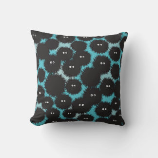 Coussin Amusant monstres noirs moelleux