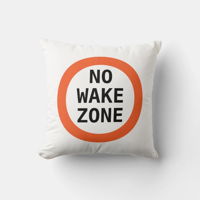 Coussin Amusant Pas de Wake Zone Lake House Decor (Recto)
