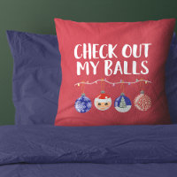 Amusant Regardez Mes Boules Ornements de Noël