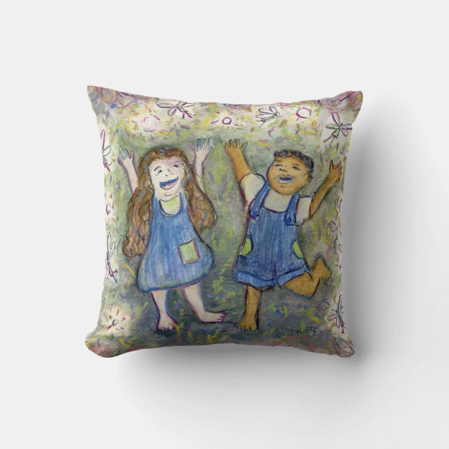 Coussin Amusants avec fées Enfants Art Custom Thlow Oreill (Recto)