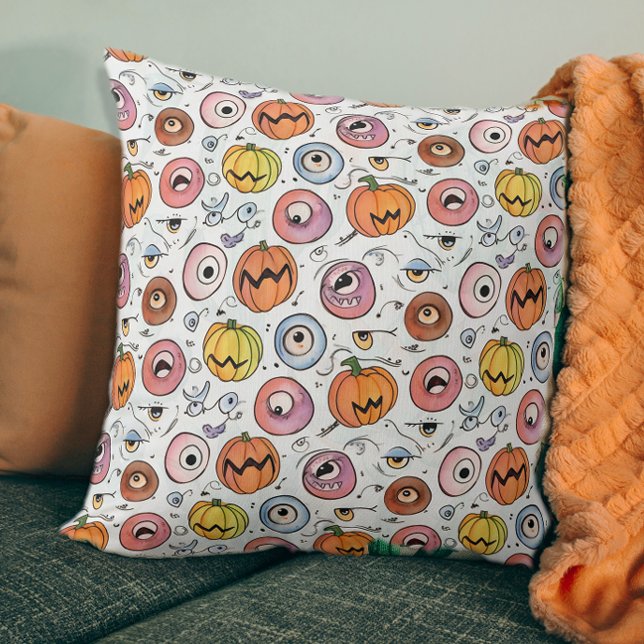 Coussin Amusants Éffrayant Halloween Monster Eyeballs Dood (Créateur téléchargé)