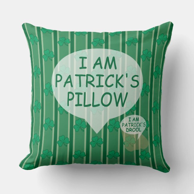 Coussin Amusants et Shamrocks fantaisistes (Recto)