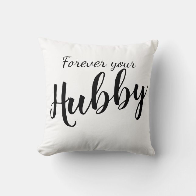Coussin Amusants Juste Marié Hubby Jeu d'Oreiller (Recto)
