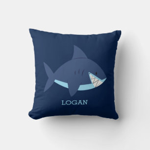 Coussin Amusants requins bleus