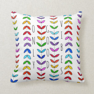 Coussin Amusants, Whimsical et coloré Feuilles Jouer l'ore