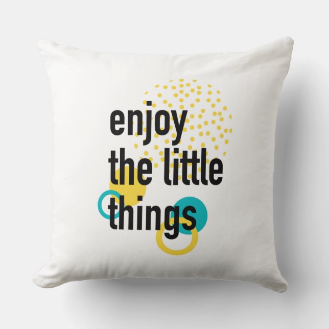 Coussin Amusement branché design heureux de Profitez des c (Recto)