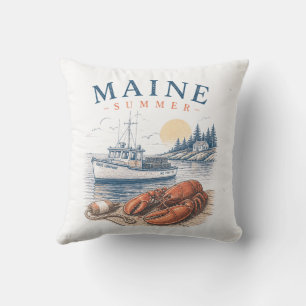 Coussin Amusement d'été Homard du Maine Thunder_Cove