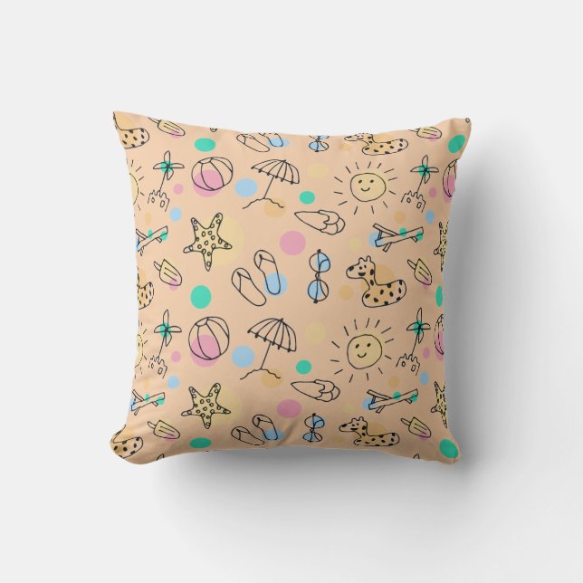 Coussin Amusement Estival (Recto)