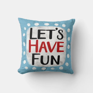 Coussin Amusons-nous avec l'oreiller à lancer