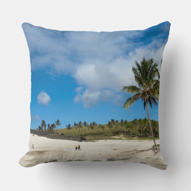 Coussin Anakena, Rapa Nui, Île de Pâques, Chili (Recto)