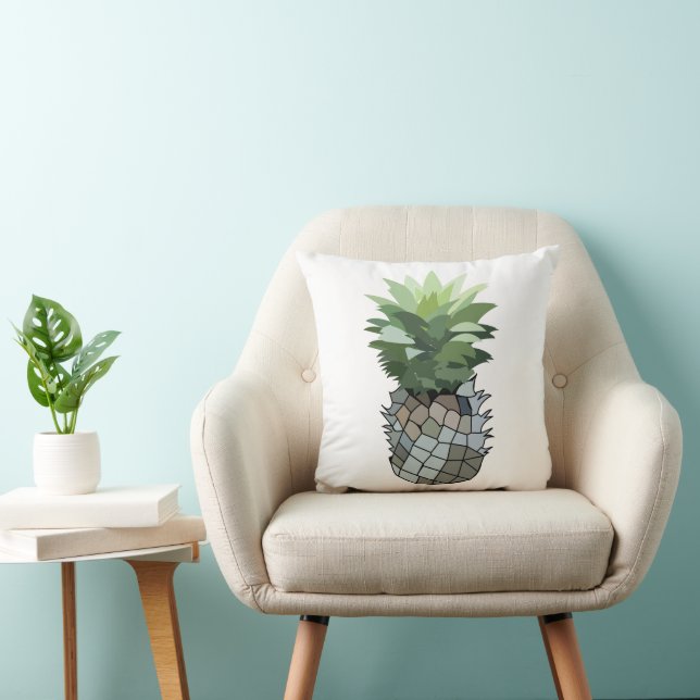 Coussin Ananas à fruits tropicaux (Chaise)