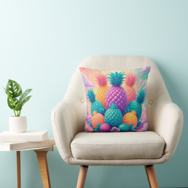 Coussin Ananas coloré (Chaise)
