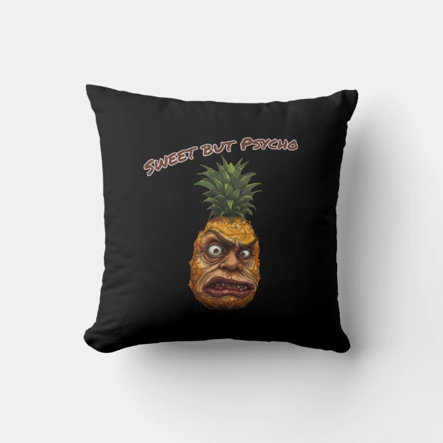 Coussin Ananas doux mais psychotique (Recto)