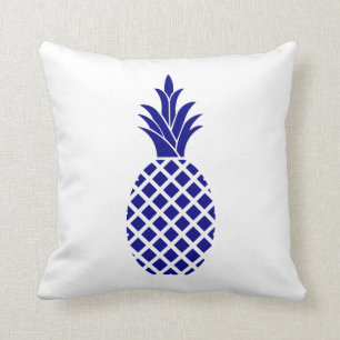 Coussin Ananas élégant de bleu marine