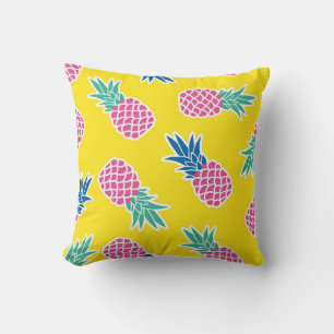 Coussin Ananas Frenzy : Caricature Vintage.