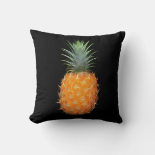 Coussin Ananas Néon Fruit Lumineux Art 