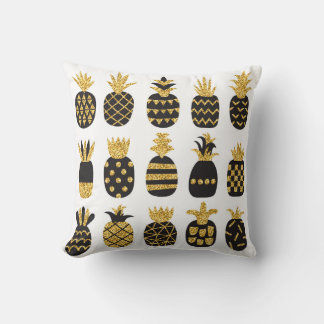 Coussin Ananas noirs : Ensemble texturé unique