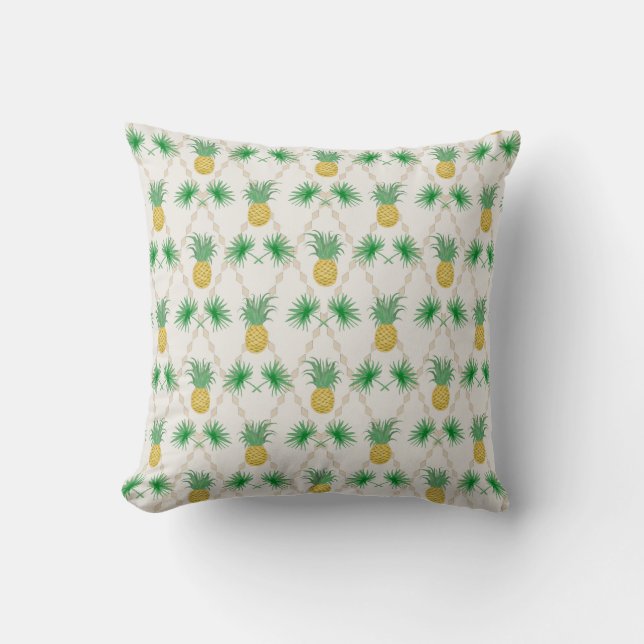 Coussin Ananas, rétro (Recto)