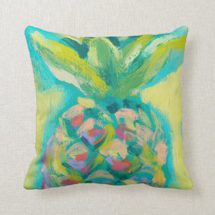 Coussin Ananas tropical coloré