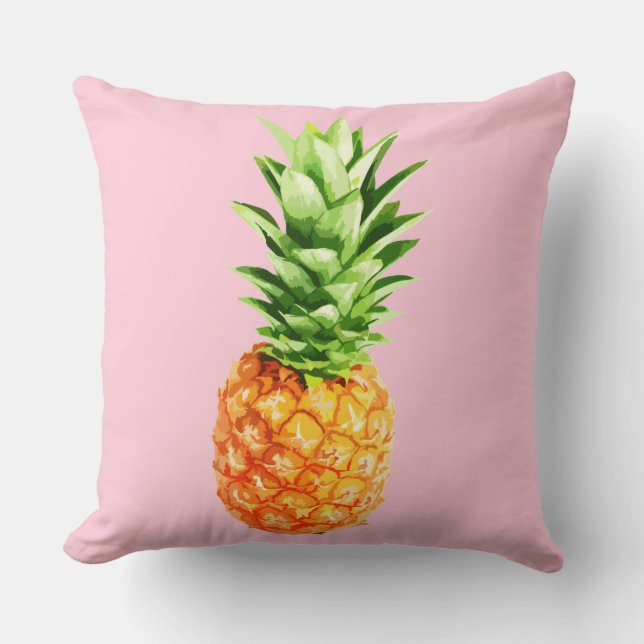 Coussin ananas, version rose (Recto)