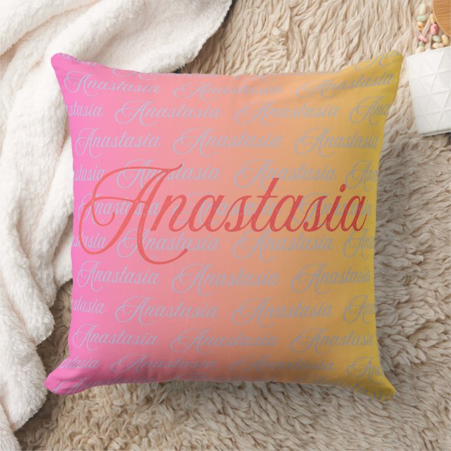 Coussin Anastasia Nom Motif de conception (Couverture)