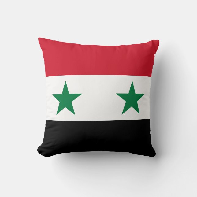 Coussin Ancien drapeau de Syrie (Recto)