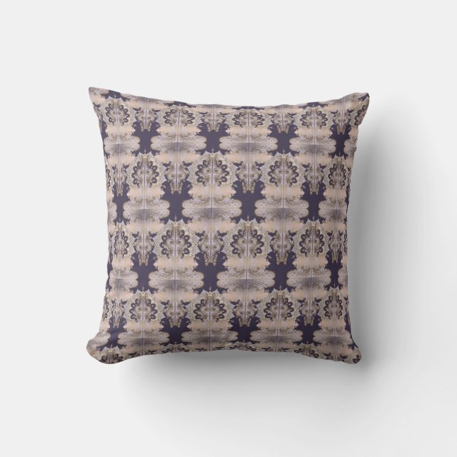 Coussin Ancien monde design couleurs neutres (Recto)