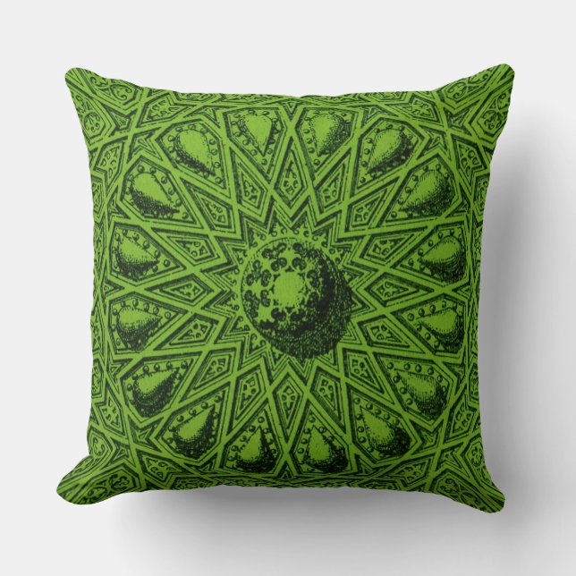 Coussin ancien motif moyen-oriental (Recto)