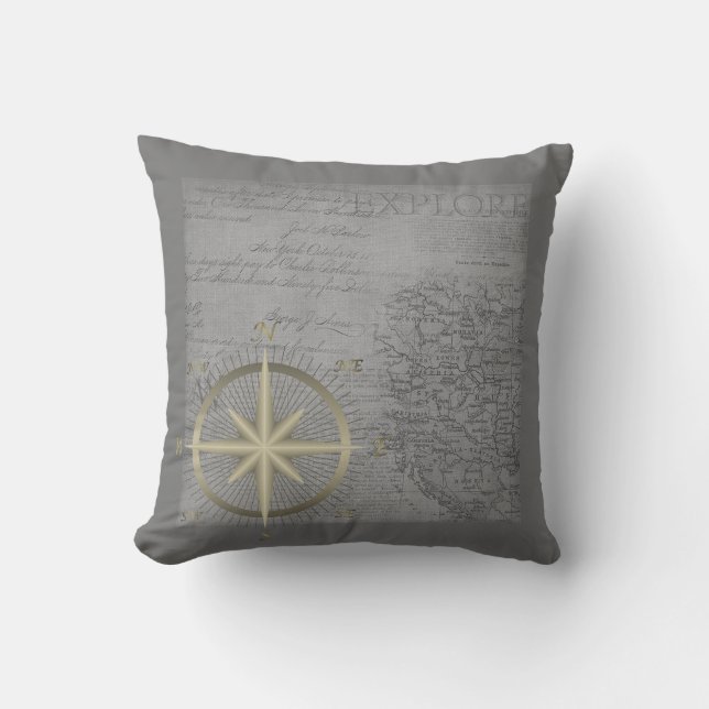 Coussin Ancienne carte (Recto)