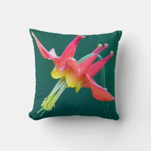 Coussin Ancolie rouge