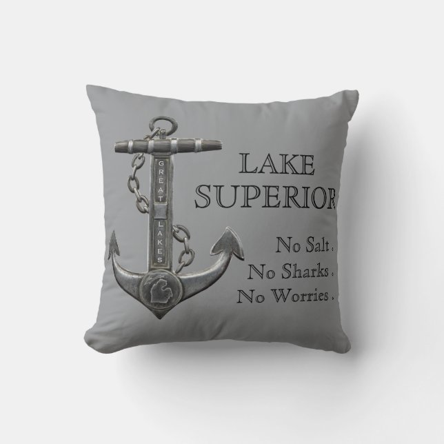 Coussin Ancrage de pirate nautique en détresse du lac Supé (Recto)