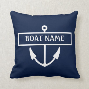 Coussin Ancre Nom du bateau