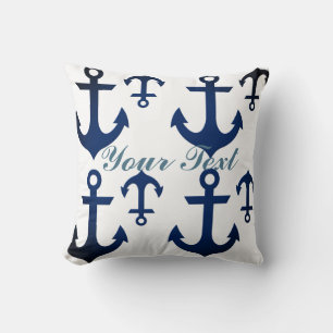 Coussin Ancres Ahoy Nautical