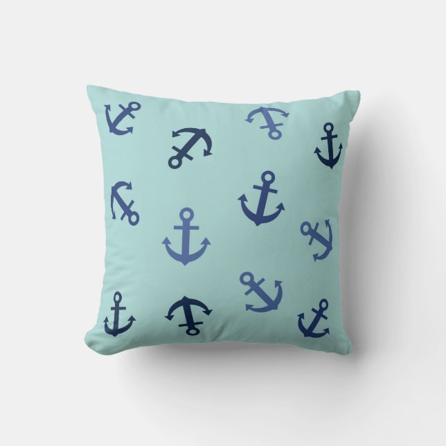 Coussin Ancres été (Recto)