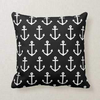 Coussin Ancres nautiques noires