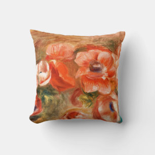 Coussin Anémones de Renoir Impressionniste Peinture