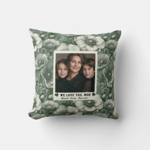 Coussin Anémones Joyeux Anniversaire Maman Décoration de C