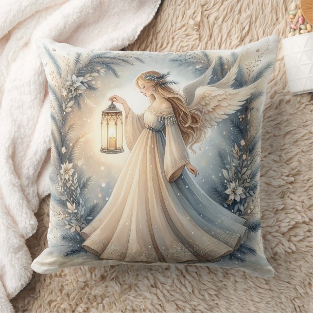 Coussin Ange céleste d'hiver Lanterne de Paix (Couverture)