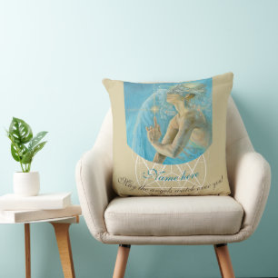 Coussin Ange de lumière amour divin et protection fineart